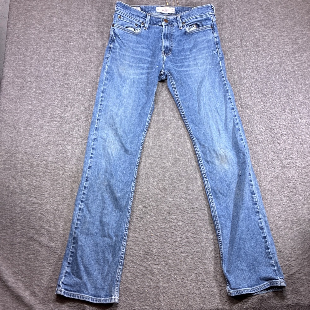 American Eagle Outfitters Jeans Mens 34x34‎ Blue Distressed Slim Straight Denim